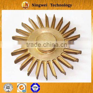 High quality brass casting parts cnc machining small brass gear