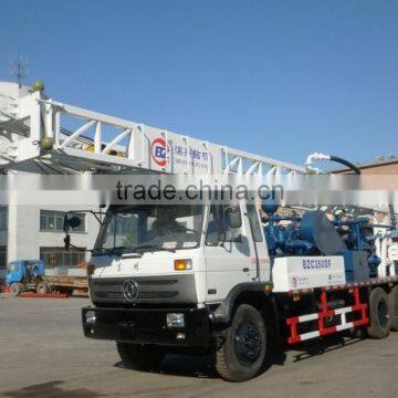 BZC350DF truck mounted drilling rig with two engine