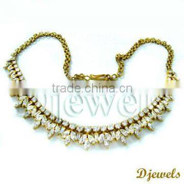 Diamond Necklace, Ladies Diamond Nacklace, Gold Nacklace