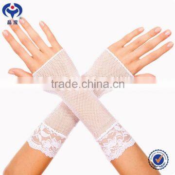 Transparent nylon gloves think knitted glove mesh design