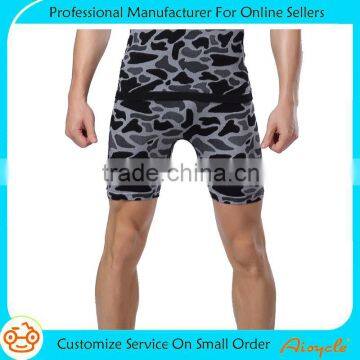 Cheap wholesale men's camo compression gym sports shorts