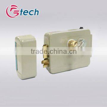 Rim latch lock for metal door intercom system electric door lock