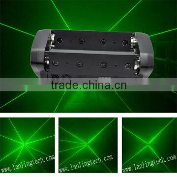 400mW Green 8lens small-beam Moving-Head MiniSpiderLaser Light