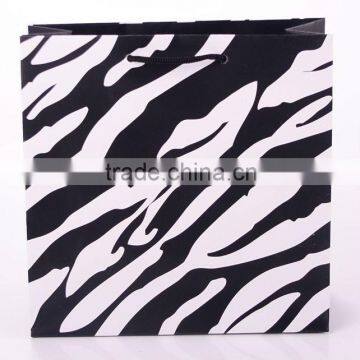 Zebra Pattern Fashion Cheap shoping paper bags