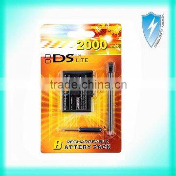 2000mAh Rechargeable Battery with screwdriver for NDS Lite