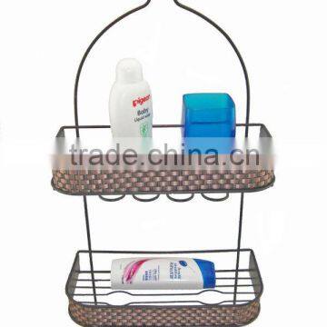 2 tier bathroom hanging shampoo racks and holders