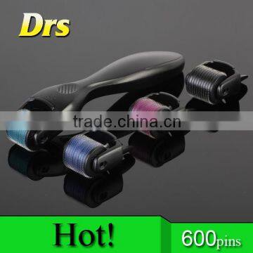 600 Pins Microneedling Derma Roller Micro Needle Roller for Stretch Marks and Celullite photo-6