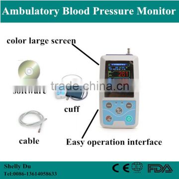 2016 Color Big LCD Ambulatory Blood Pressure Holter Monitor ABPM2-Shelly