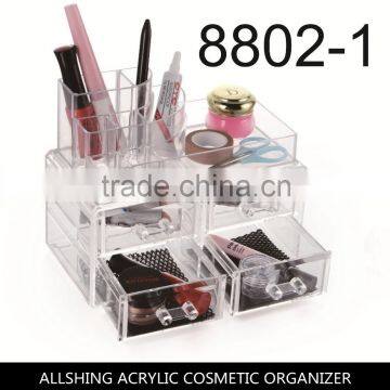 Wholesale Standard-size Acrylic Jewelry & Cosmetic/makeup Organizer Set (1 top 4 Drawers)