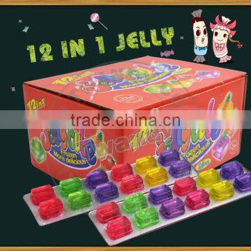 12 in 1 fruit shape jelly cube