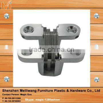 Zinc Alloy 180 Degree Concealed Hinge for Furniture, Folding Table Hinge