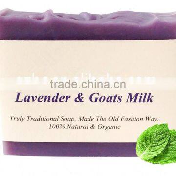 Bar Natural and Organic Soap Lavender Goats Milk Soap