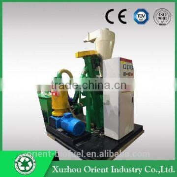 Flat die pellet machine wood pellet machine with CE Easy operation mobile small wood pellet production line