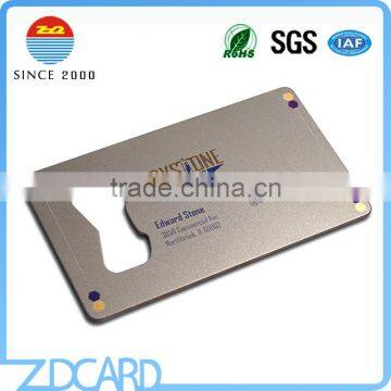Cut Through Credit Card Size Metal Bottle Opener photo-3