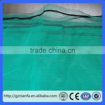 Fluorescent Green/Black Polyester Mesh Vertical Safety Netting(Guangzhou factory)