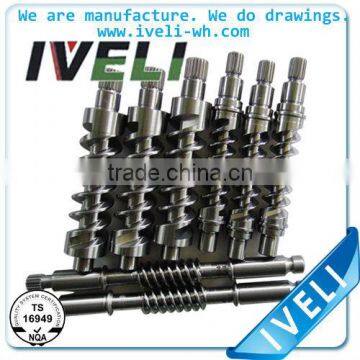 two thread worm for auto parts