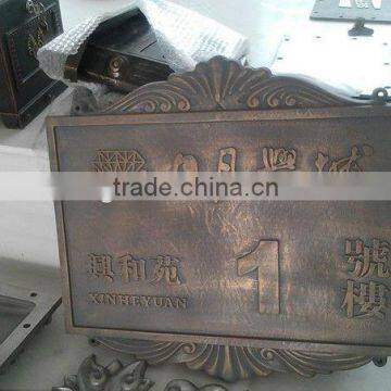 custom aluminum nameplate