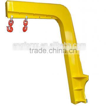 6T forklift truck lifting equipment mounted crane boom jib