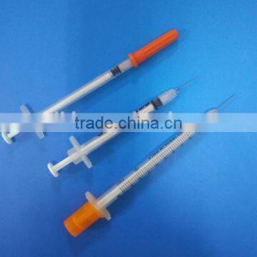 Disposable insulin syringe