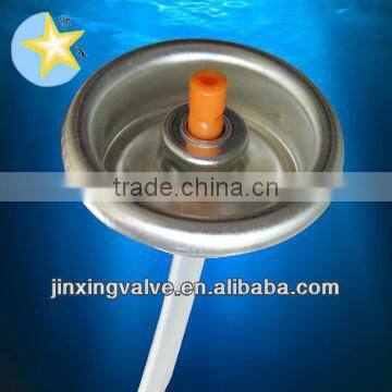 Hair spray valve valve with spray button