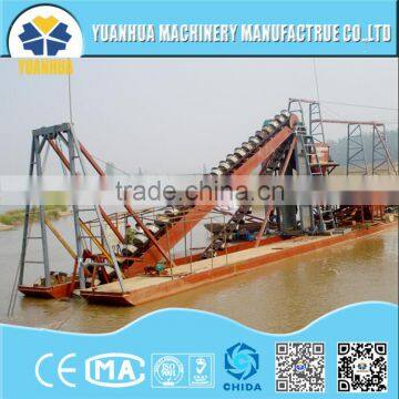 60 - 80 m3/h working capacity river sand mining dredger buchet wheel dredge