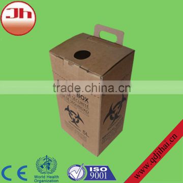 medical consumables medical sharp carboard box,disposable syringes needles box