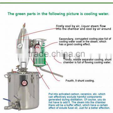 Large Capacity!Multifunction Household Stainless Steel Home Wine Brewing Device 65L Home Alcohol Distiller photo-4