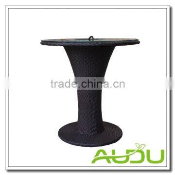 Audu Contemporary Bistro Set /Black Armless Rattan Bistro Set photo-2