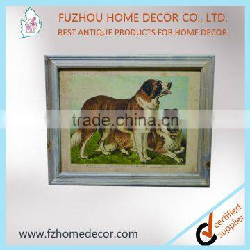 Beautiful High Quanlity Doggie Wooden Printing Picture Frame