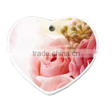 Heart shaped Tiles, Rose Printing Ornaments For Festival Items