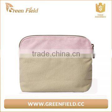 Eco-Friendly Fashionable Cotton Canvas Toiletry Bag Custom Cosmetic Makeup Bag for Women photo-3