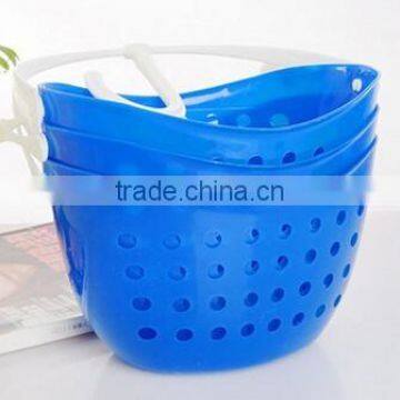 Wholesale Stock Colorful 360 Degree Rotatable Plastic Bathroom Kitchen Hanging Storage Baskets photo-5