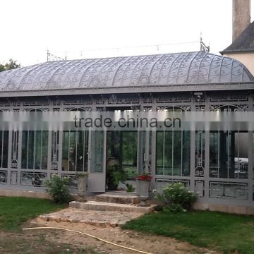 manufacturer of Durable and high quality galvanized Steel frame garden greenhouse for sale with glass / green house for garden