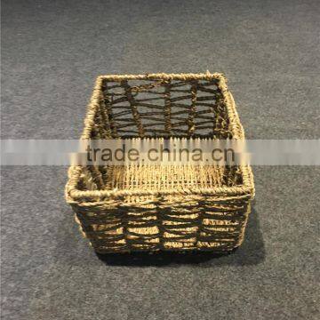 Wholesale Woven Square Custom Laundry Hemp Rope Basket photo-2