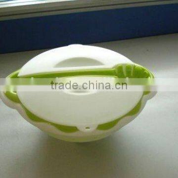 Plastic Salad Bowl With Colander and Pasta Spoon un Saladier Salatschussel photo-6