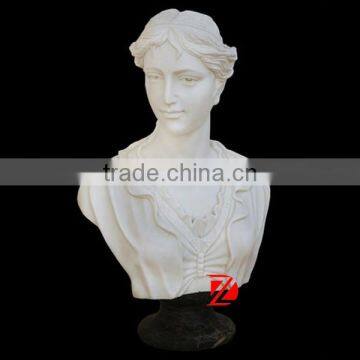 female stone modern bust sculpture