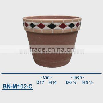 Vietnamese Ceramic Hand Carved Mini Flower Pot BN-M102-A photo-3