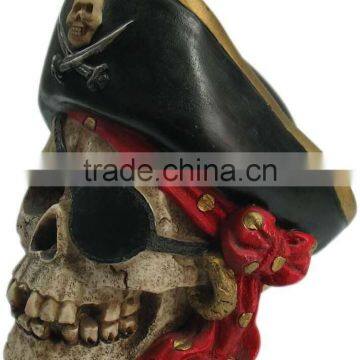 2017 Hot Sale High Quality Hand Carved Polyresin Skull for Decoration photo-2