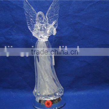 2016 Newest Design Acrylic Angel With LED Changing Color and Christmas Music photo-6
