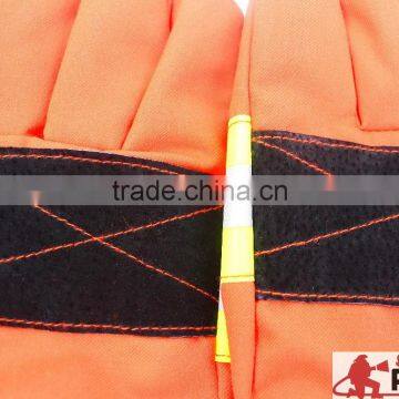 Safe Traffic Sign Screw Cuffs Palm Leather Hand Protected Fire Retardant City Operator Riding Night Reflective Security Gloves photo-4
