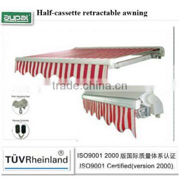 High quality aluminum alloy half cassette awning for windows(manual)