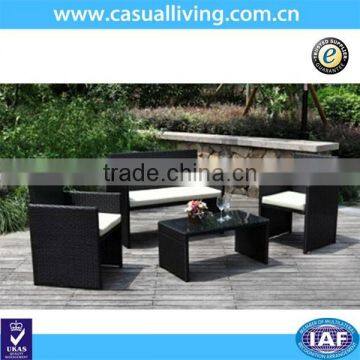 4 seats wicker sofa set outdoor rattan sofa set with nice price