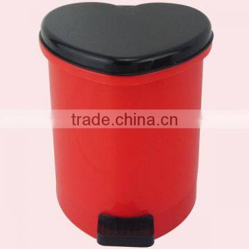 400ML Plastic Heart-shaped Office Dustbin photo-2