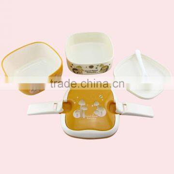 Double Layers Portable Square Plastic Lunch Box photo-3