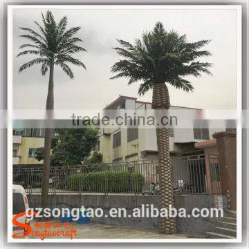Artificial Palm Tree High Quatily Fiber Glass Trunk PE Leave Outdoor Landscape Decoration Plastic Big Date Palm Tree for Sale photo-3