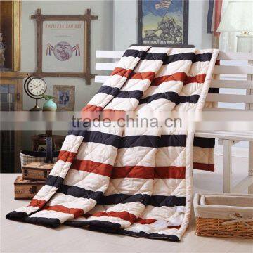 2016 Fashion Style Plaid Stripes Summer Comforter/quilts/blanket/king Queen Full Twin Size Free Shipping photo-2
