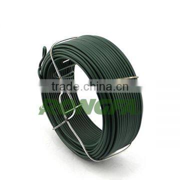 30m Coiled Green Soft Pvc Coated Wire for Garden and Agriculture photo-3