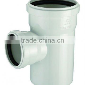 PVC reducing tee with socket