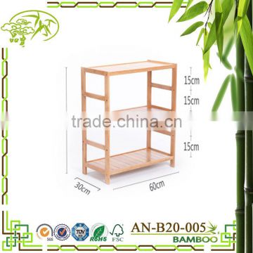 Aonong bamboo sundries mounted storage cabinet/shelves stand clothing hanging rack/towel and storage rack