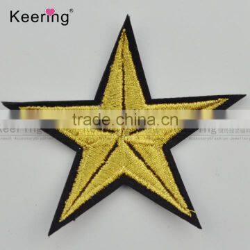 Star Small Embroidery Patches Epaulet Badge for Garment Accessory WEFA-028